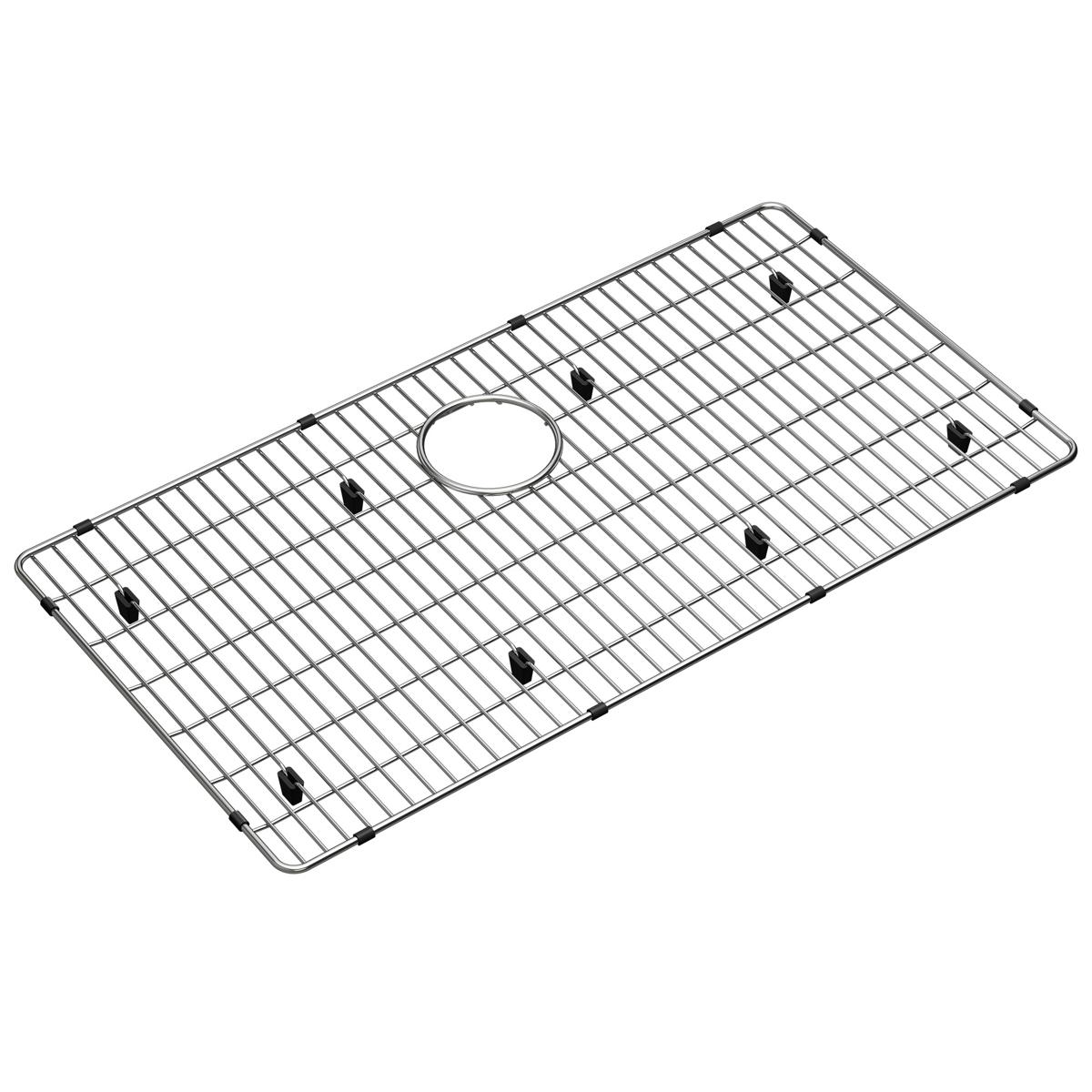 polished stainless steel bottom grid