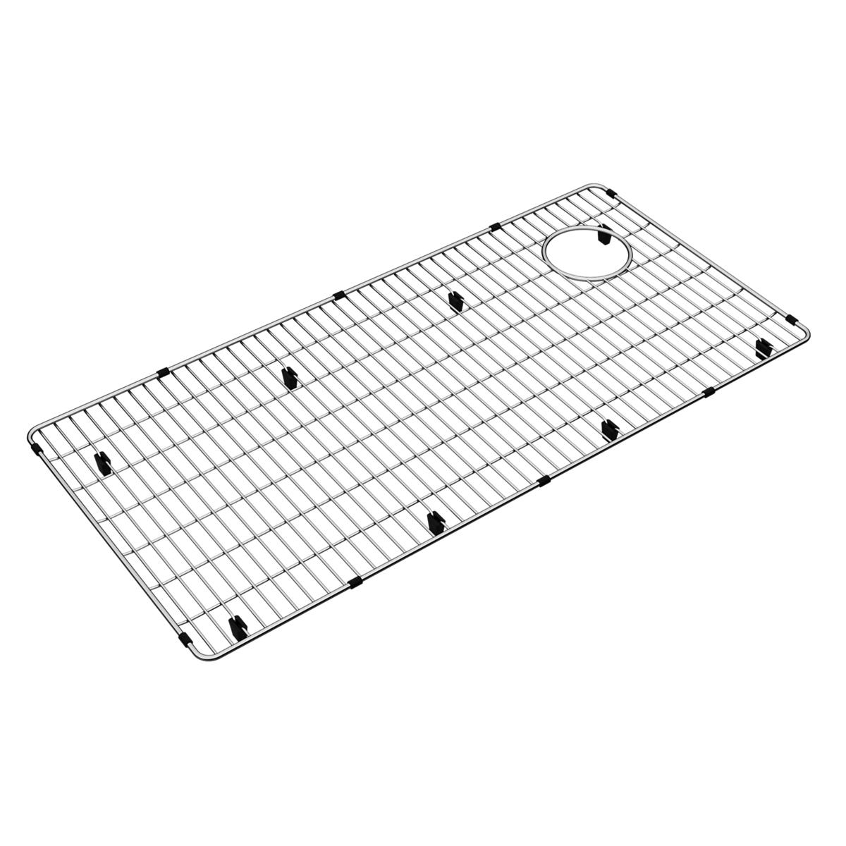 polished stainless steel bottom grid