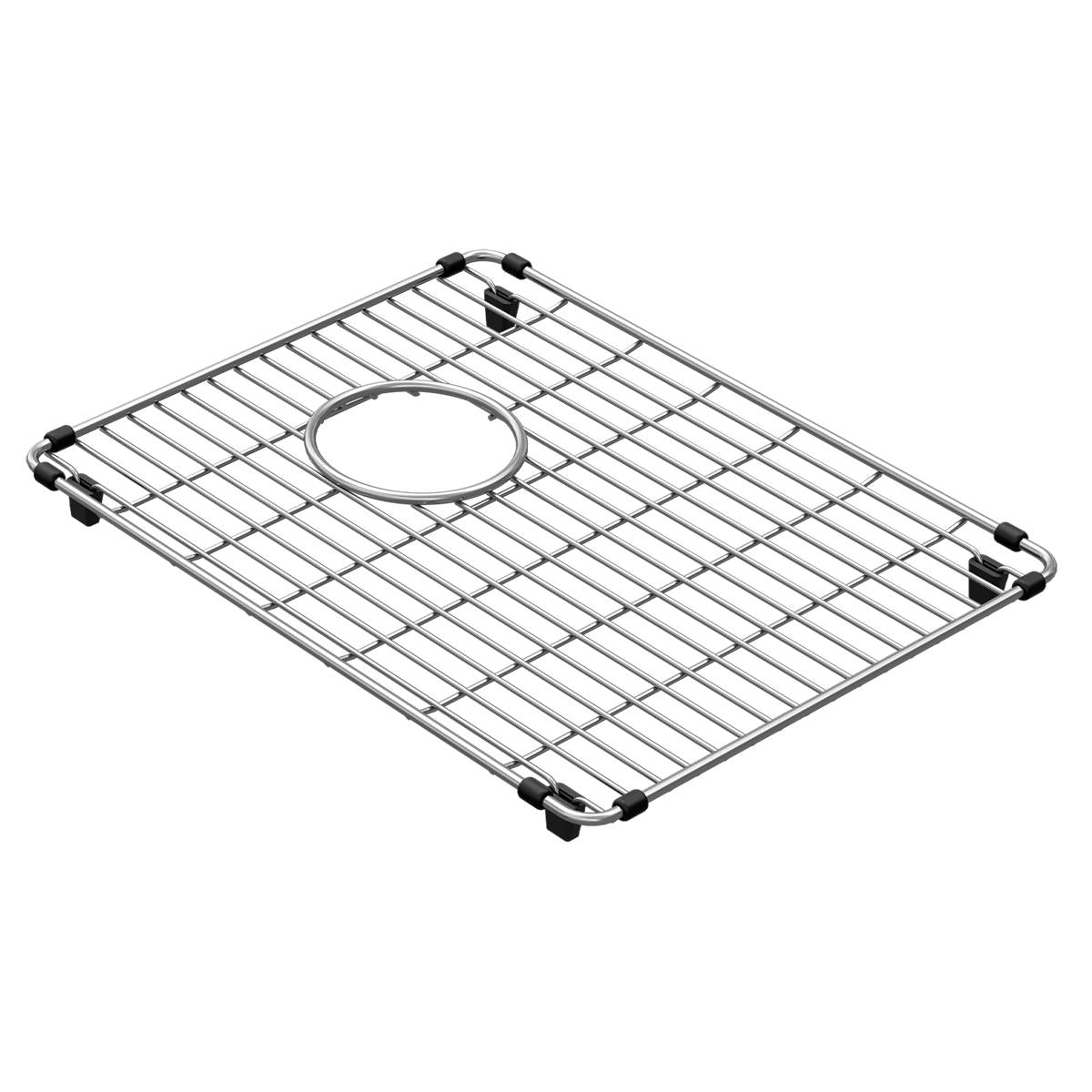 polished stainless steel bottom grid