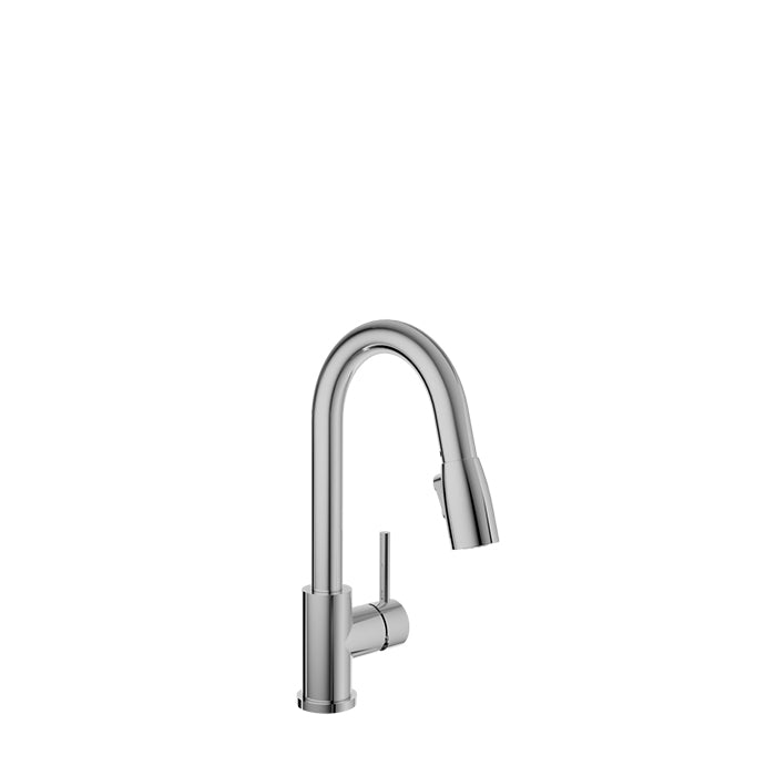 chrome kitchen faucet