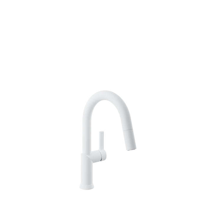 Baril Vision Single Hole Bar/Prep Kitchen Faucet with 2-Function Pull-Down Spray