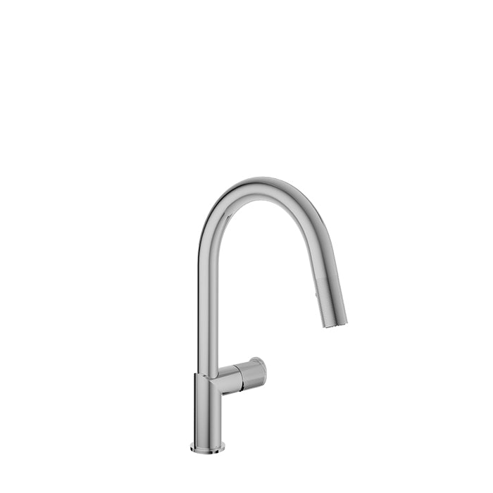 chrome kitchen faucet