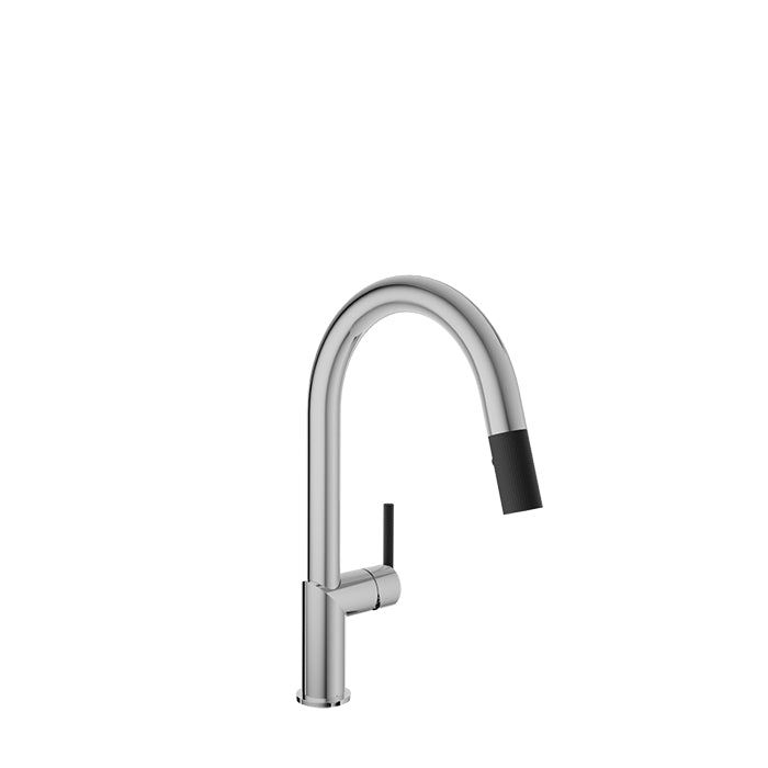 Baril Vision Single Hole Kitchen Faucet with 2-Function Pull-Down Spray