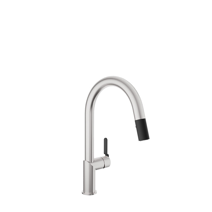 Baril Vision Single Hole Kitchen Faucet with 2-Function Pull-Down Spray