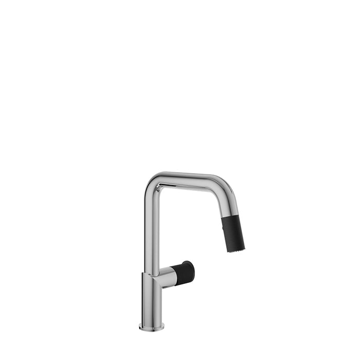 Baril Vision Single Hole Kitchen Faucet with 2-Function Pull-Down Spray