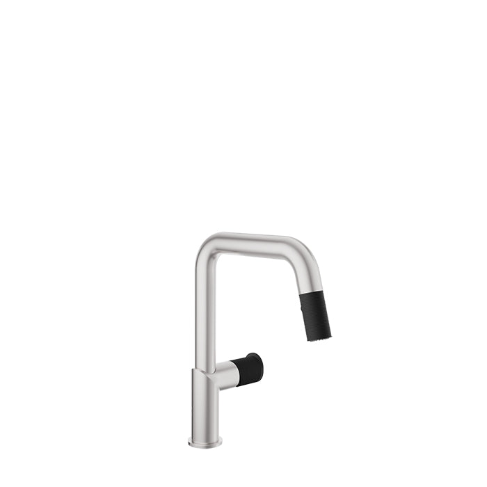 Baril Vision Single Hole Kitchen Faucet with 2-Function Pull-Down Spray