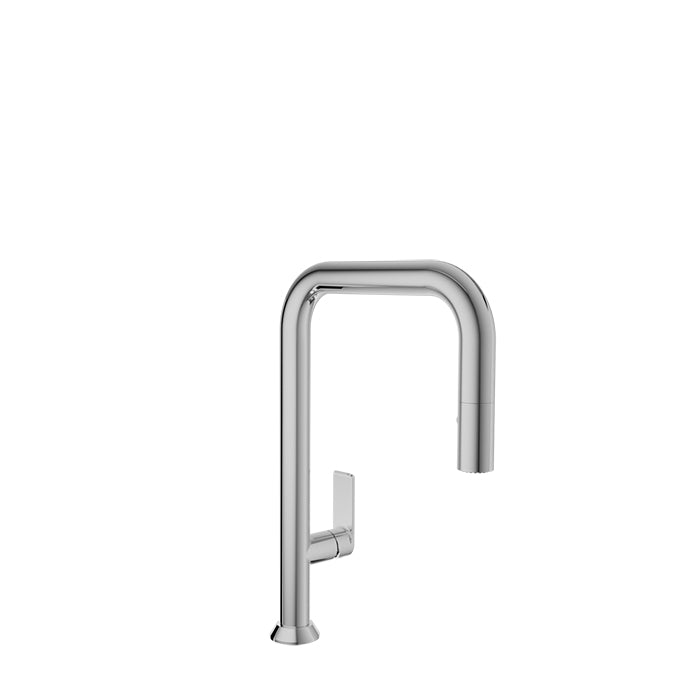 chrome kitchen faucet