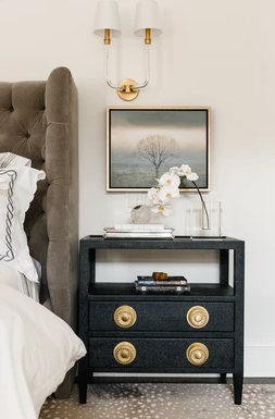 satin brass knob