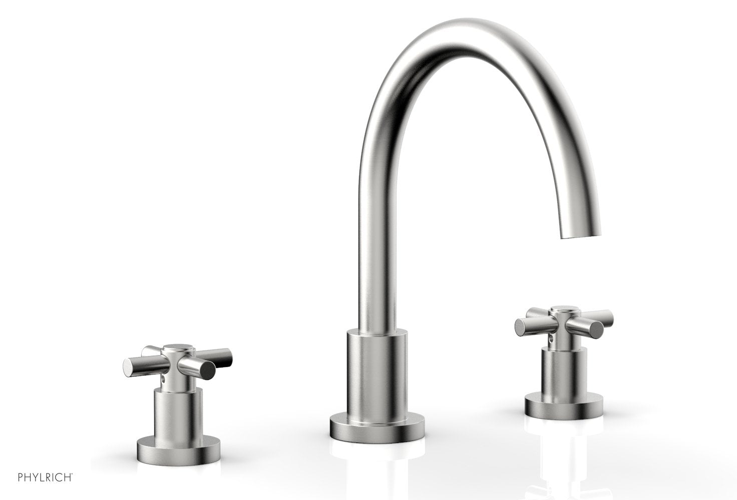 Phylrich BASIC Deck Tub Set - Tubular Cross Handles
