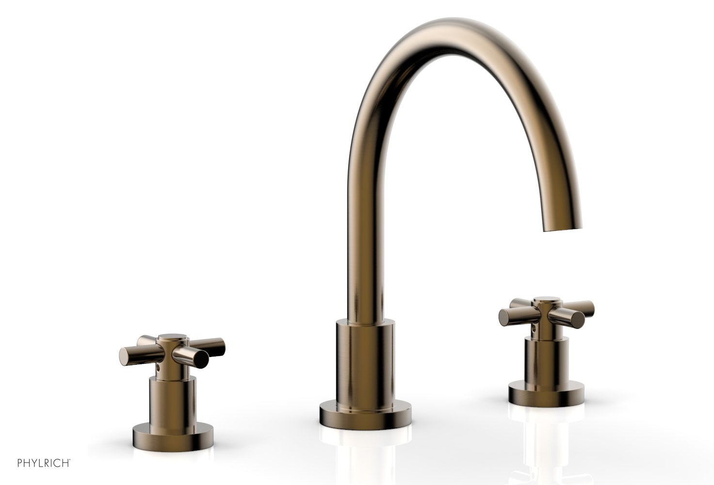 Phylrich BASIC Deck Tub Set - Tubular Cross Handles