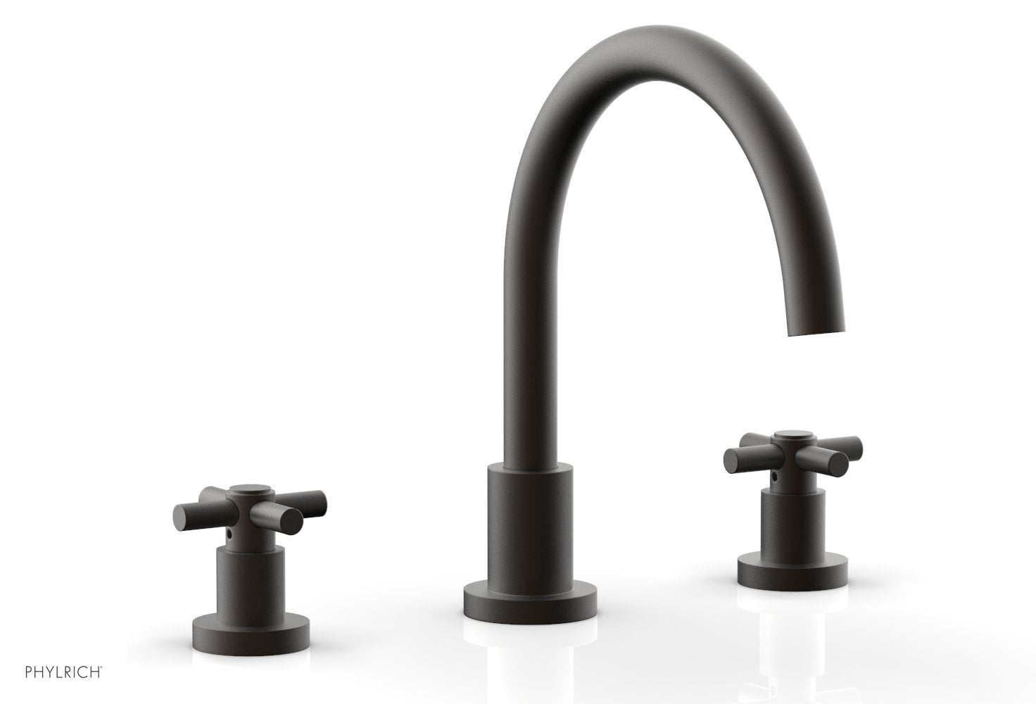 Phylrich BASIC Deck Tub Set - Tubular Cross Handles