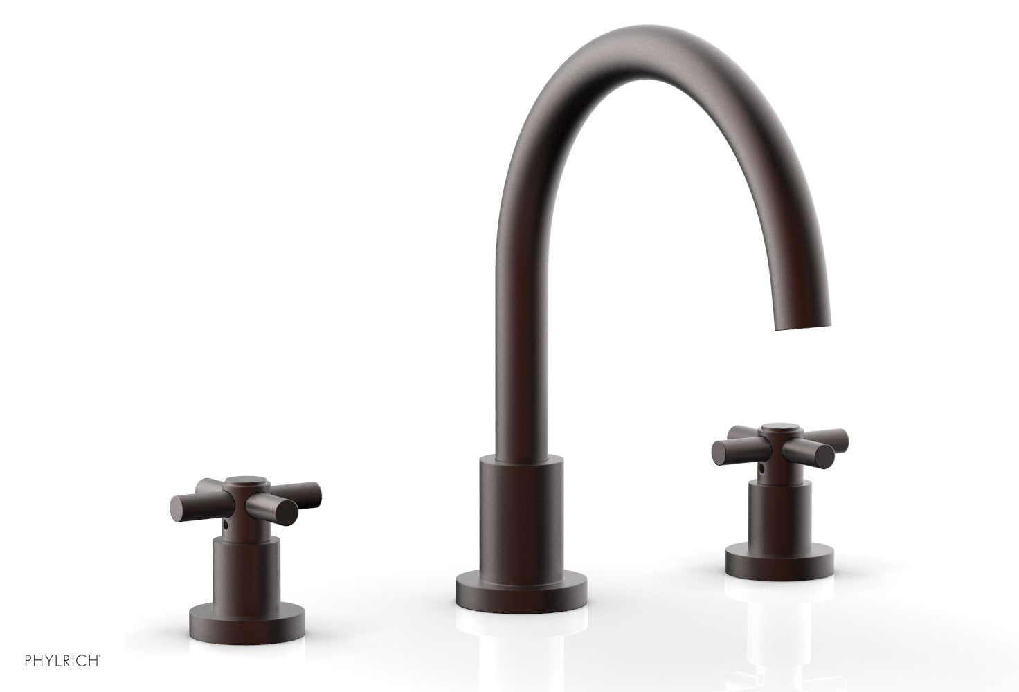 Phylrich BASIC Deck Tub Set - Tubular Cross Handles