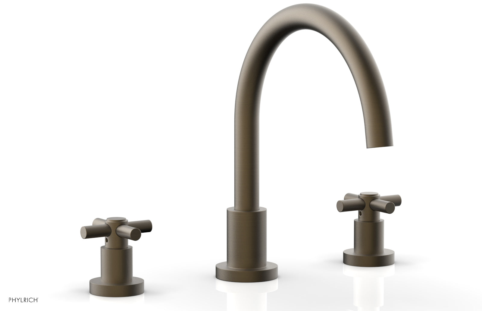 Phylrich BASIC Deck Tub Set - Tubular Cross Handles