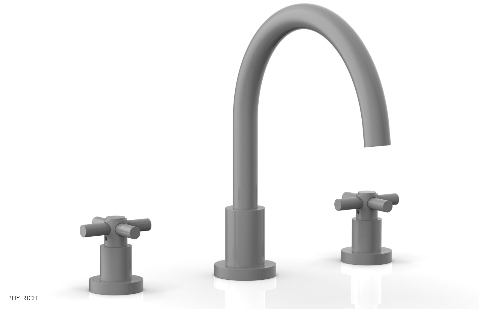 Phylrich BASIC Deck Tub Set - Tubular Cross Handles