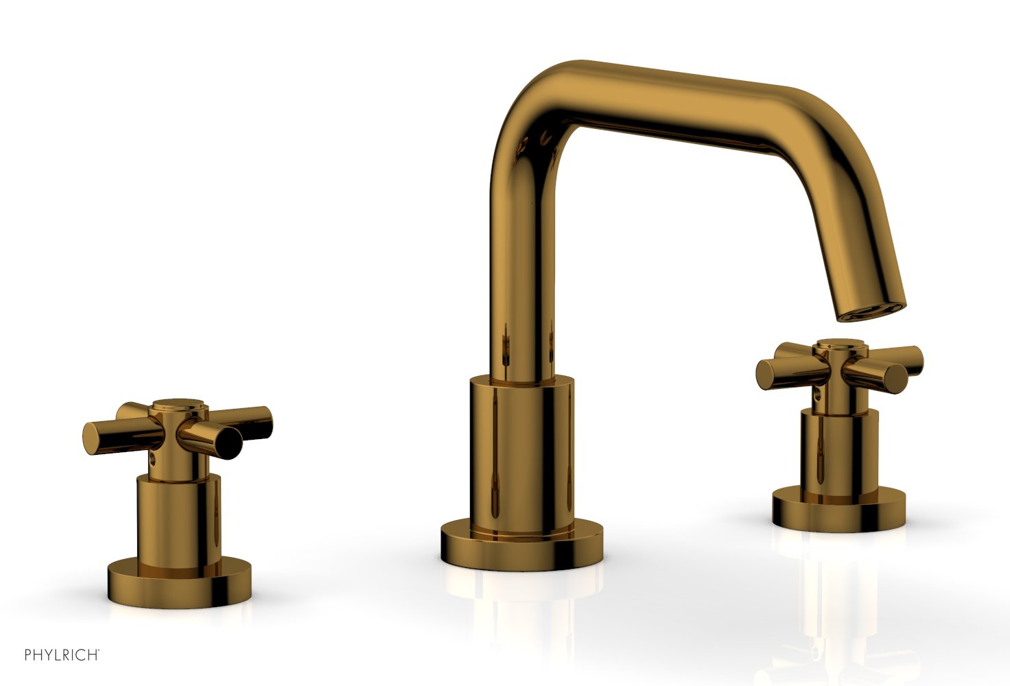 Phylrich BASIC Deck Tub Set - Tubular Cross Handles