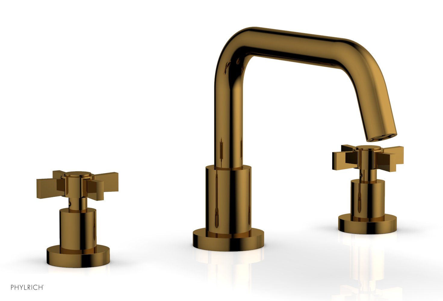 Phylrich BASIC Deck Tub Set - Blade Cross Handles