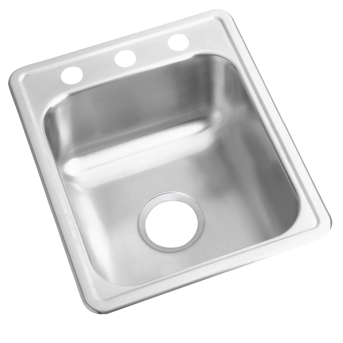 Elkay Dayton 17" x 21-1/4" x 6-1/2", Single Bowl Drop-in Bar Sink