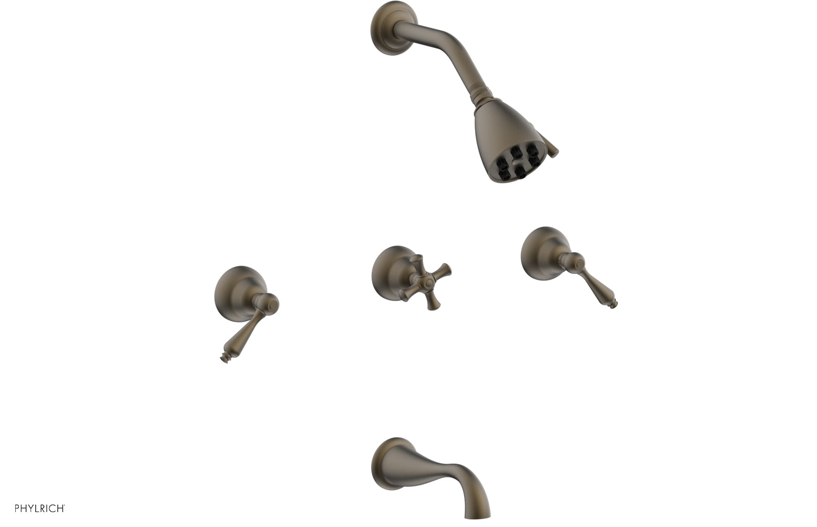 Phylrich REVERE & SAVANNAH Three Handle Tub and Shower Set