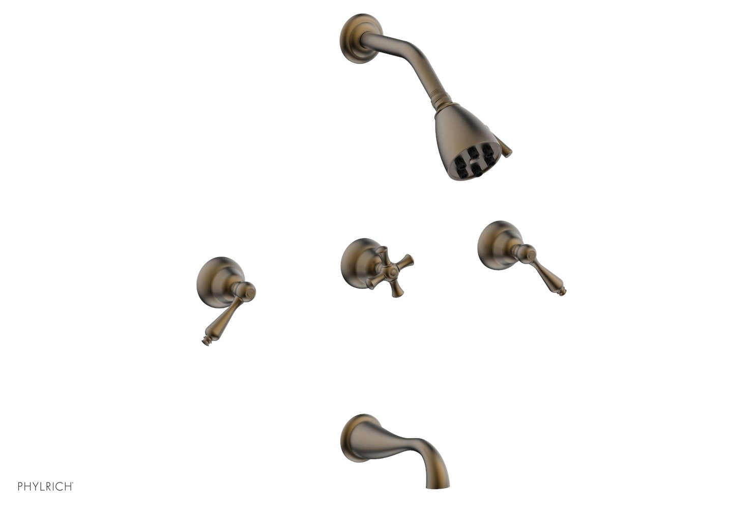 Phylrich REVERE & SAVANNAH Three Handle Tub and Shower Set
