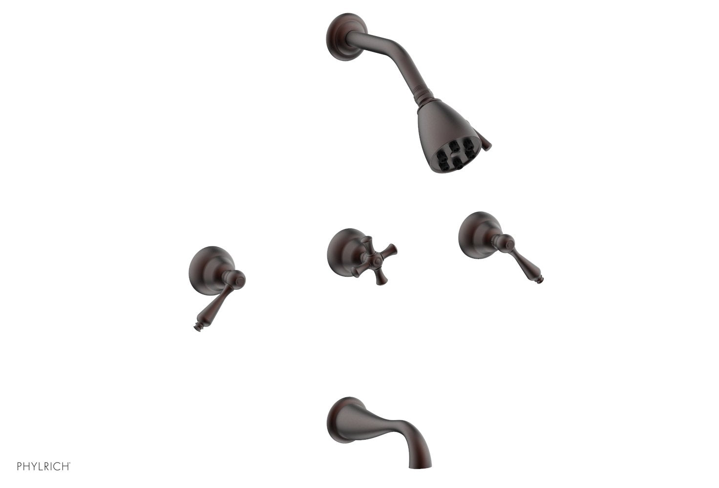Phylrich REVERE & SAVANNAH Three Handle Tub and Shower Set