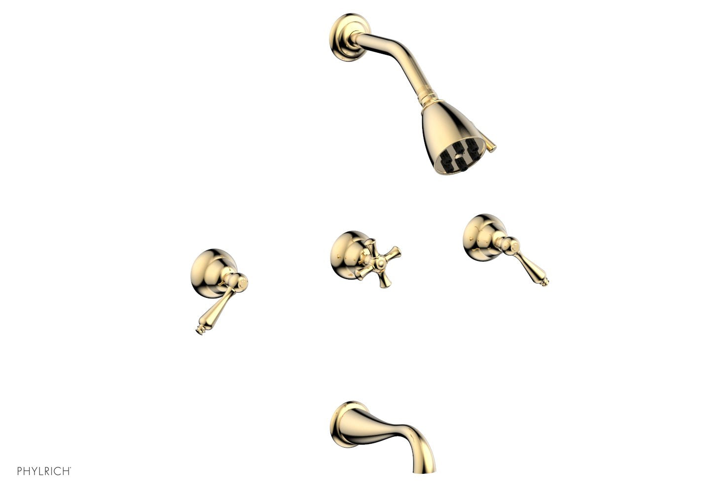 Phylrich REVERE & SAVANNAH Three Handle Tub and Shower Set