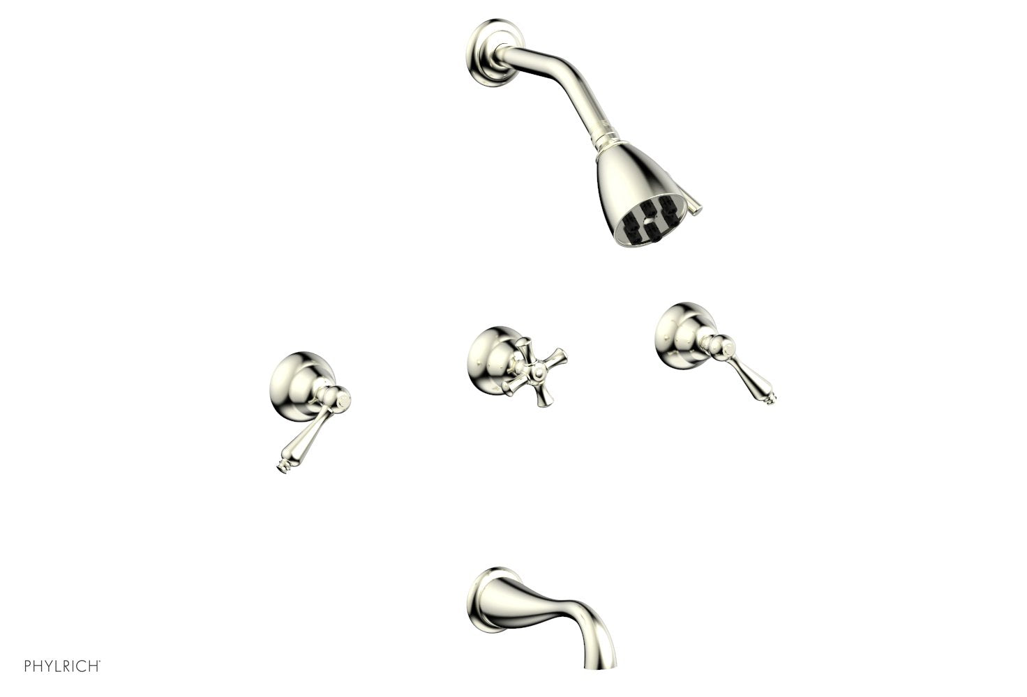 Phylrich REVERE & SAVANNAH Three Handle Tub and Shower Set