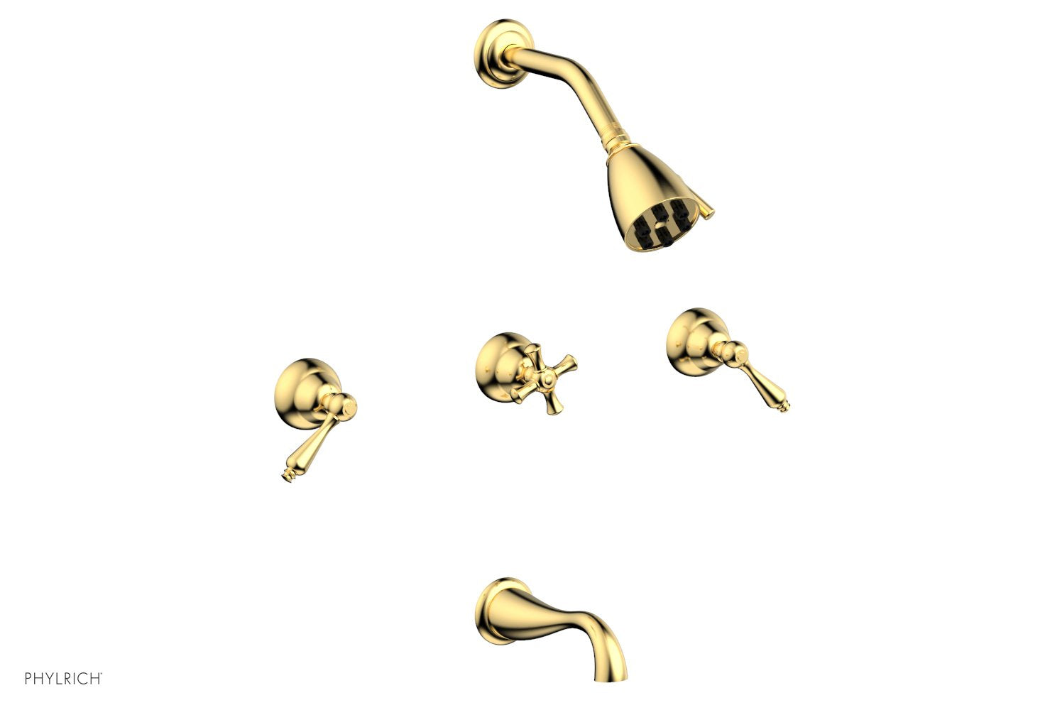 Phylrich REVERE & SAVANNAH Three Handle Tub and Shower Set