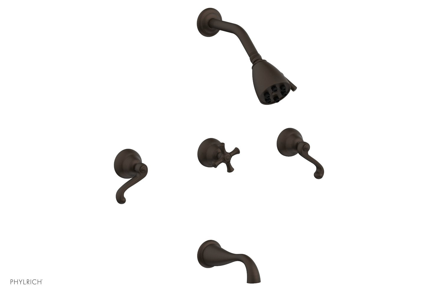Phylrich REVERE & SAVANNAH Three Handle Tub and Shower Set