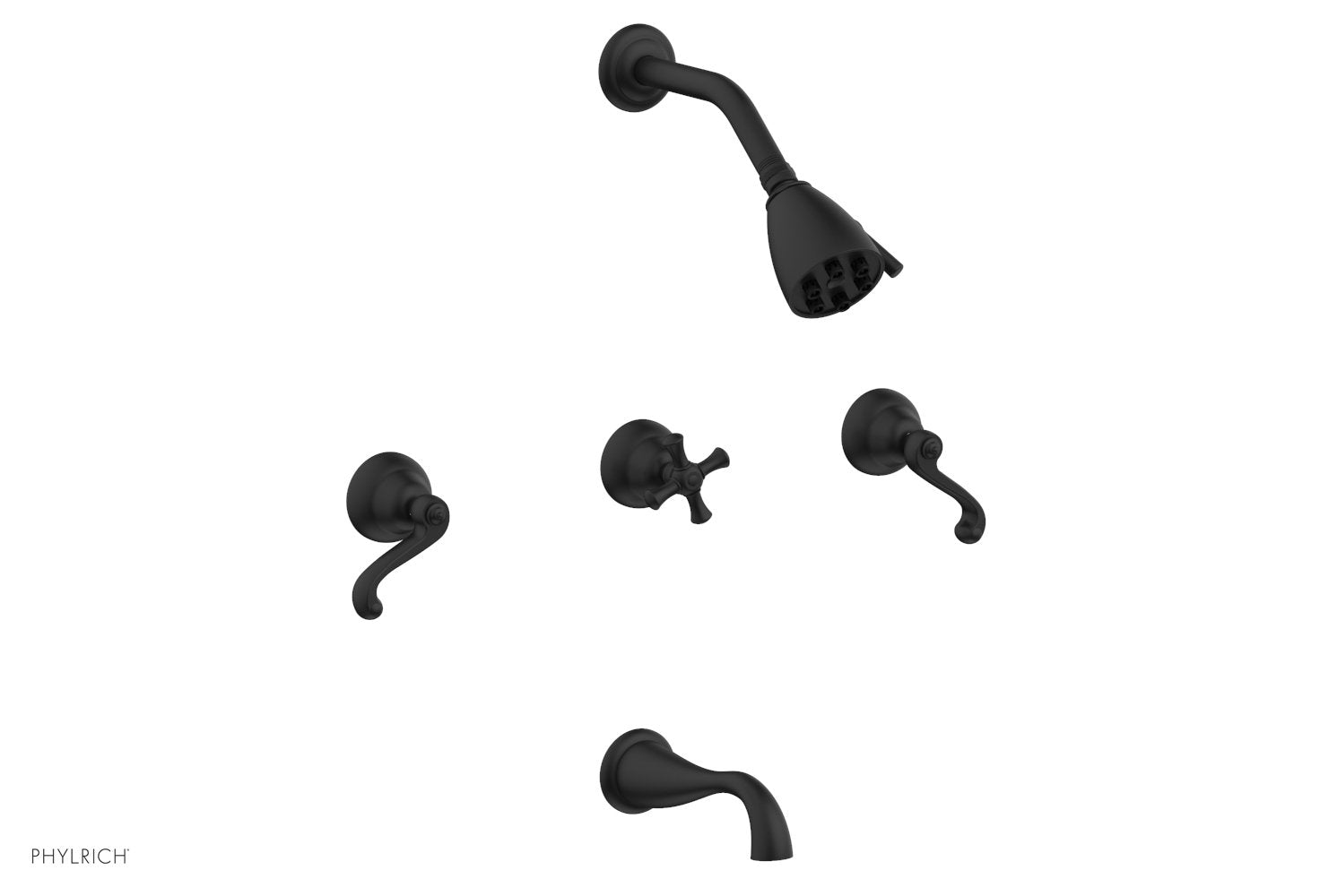 Phylrich REVERE & SAVANNAH Three Handle Tub and Shower Set