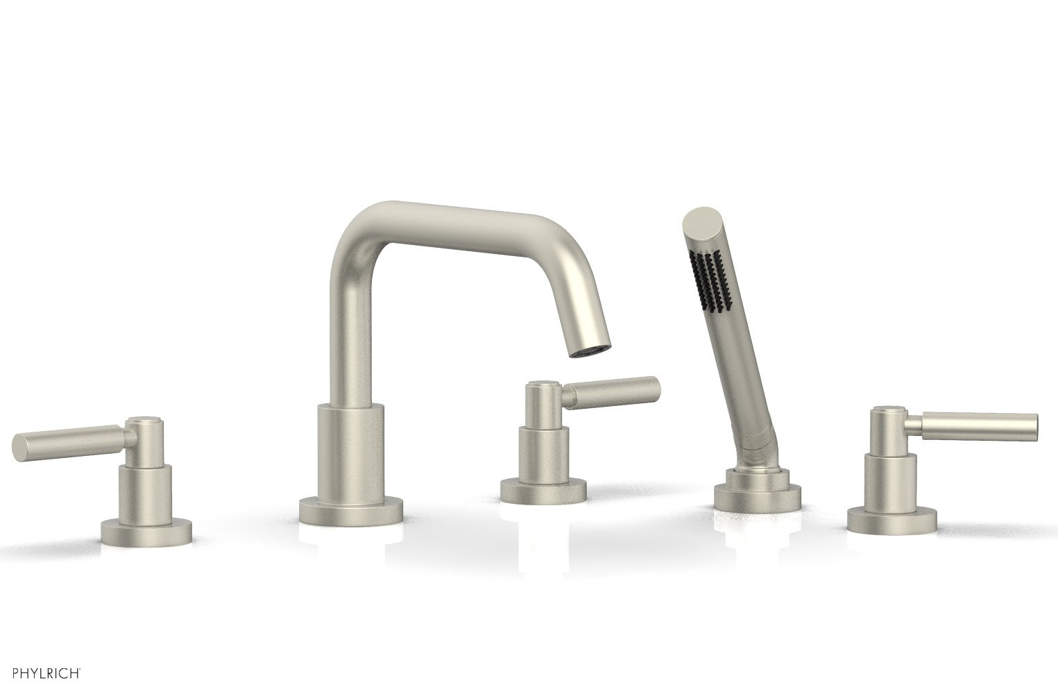 Phylrich BASIC Deck Tub Set with Hand Shower - Lever Handles