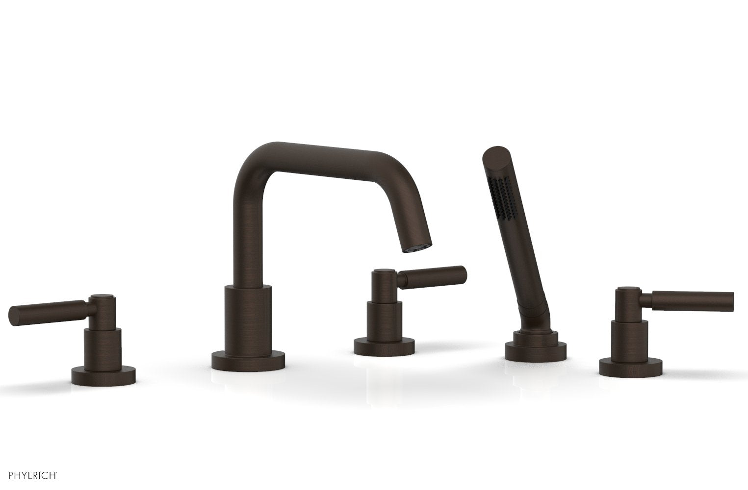 Phylrich BASIC Deck Tub Set with Hand Shower - Lever Handles