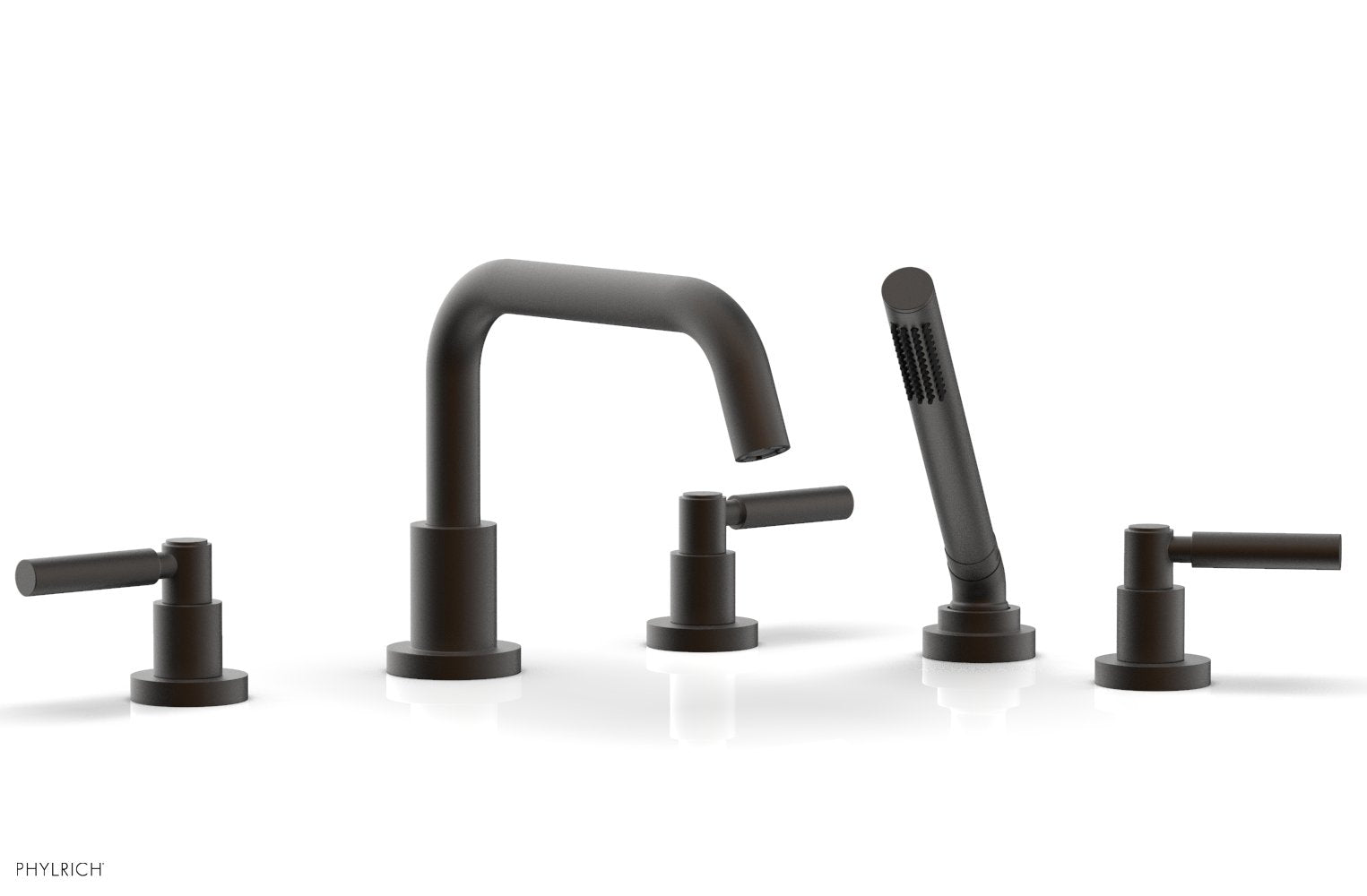 Phylrich BASIC Deck Tub Set with Hand Shower - Lever Handles