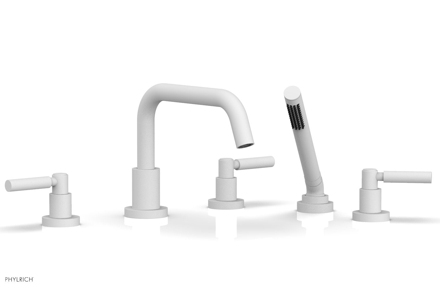 Phylrich BASIC Deck Tub Set with Hand Shower - Lever Handles