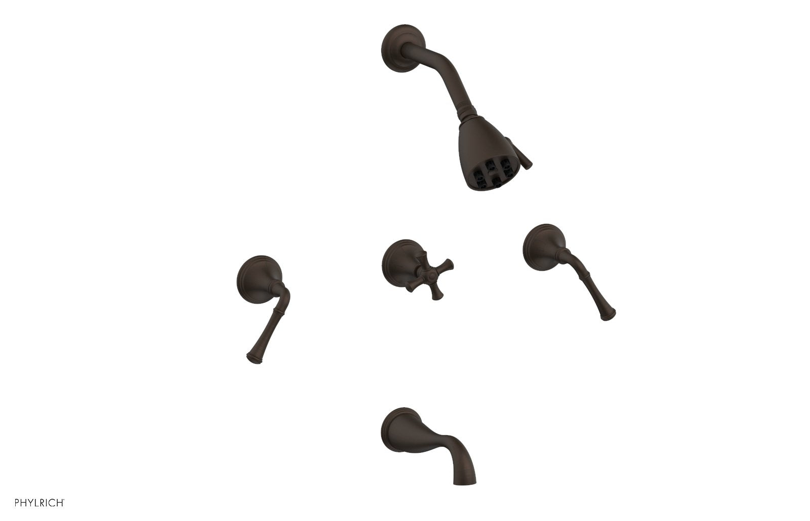 Phylrich 3RING Three Handle Tub and Shower Set