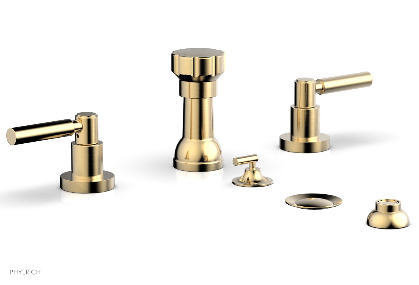Phylrich BASIC Four Hole Bidet Set - Lever Handles
