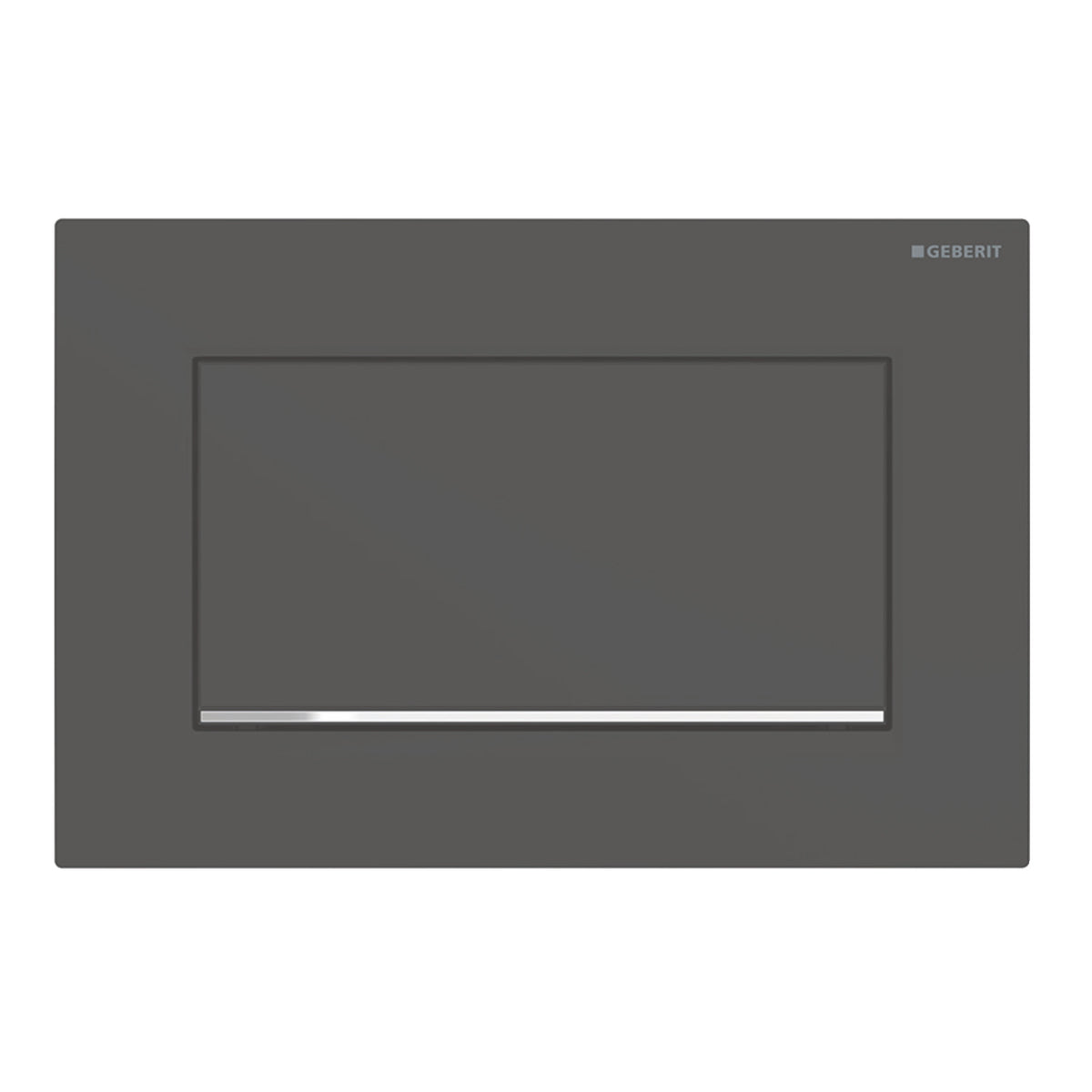 matte black with polished chrome accent actuator plate