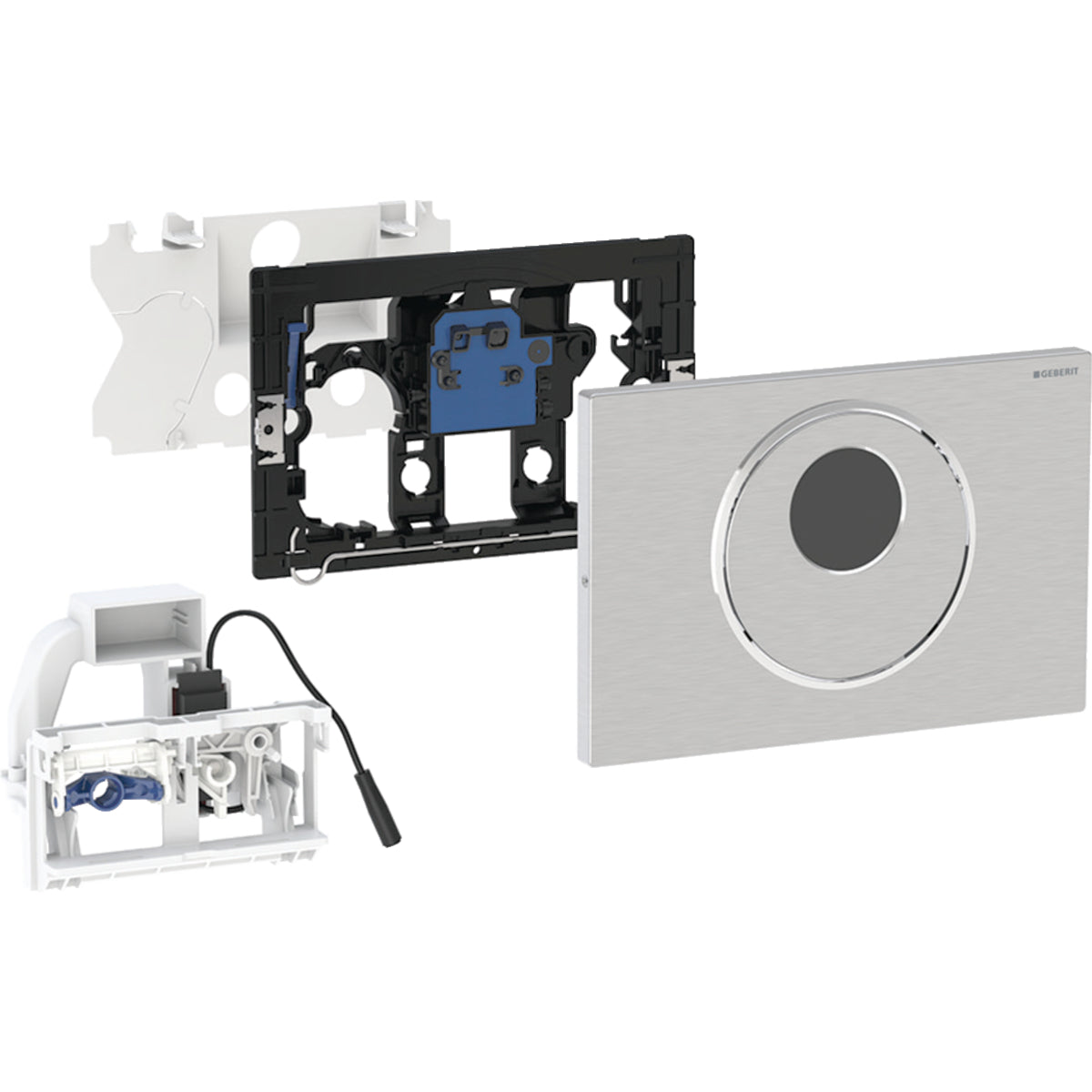 Geberit Toilet Flush Control with Electronic Flush Actuation