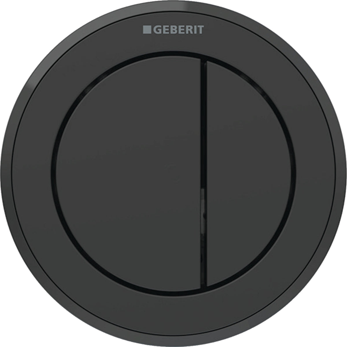 matte black with gloss black accent flush actuation
