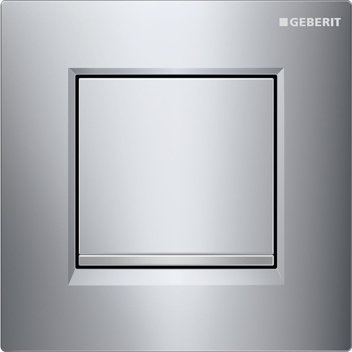 Geberit Urinal Flush Control with Pneumatic Flush Actuation and Type 30 Actuator Plate