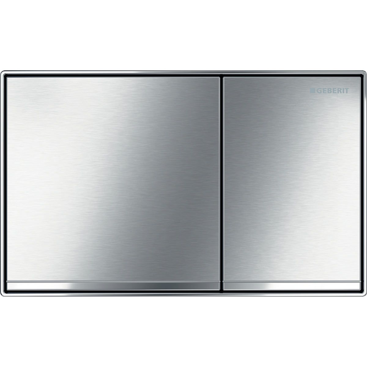 brushed chrome actuator plate