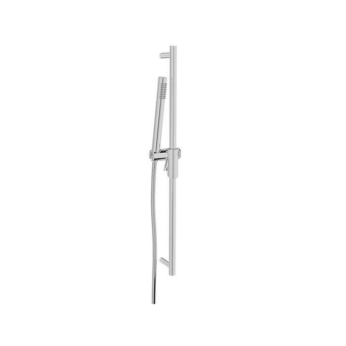 chrome shower bar