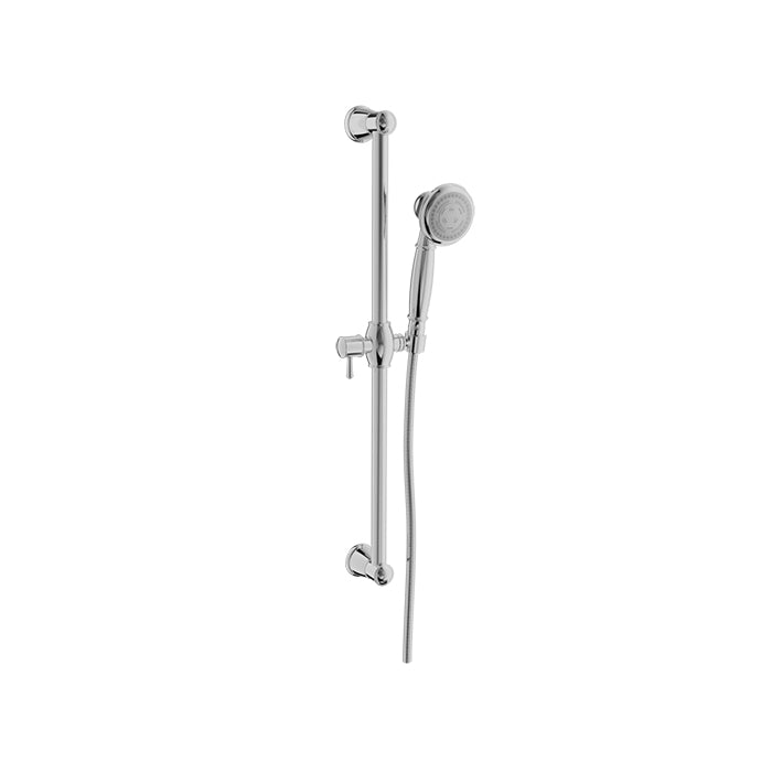 chrome shower bar