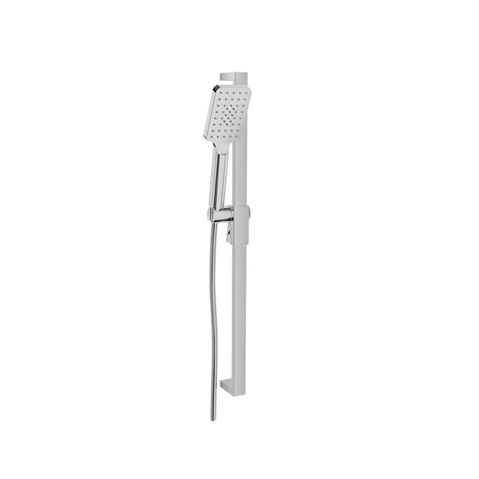 chrome shower bar