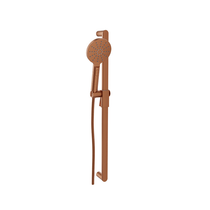 Baril Shower Components Profile 3-Spray Sliding Shower Bar