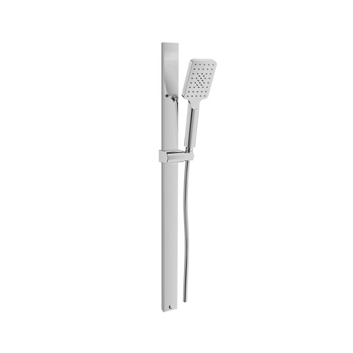 chrome shower bar