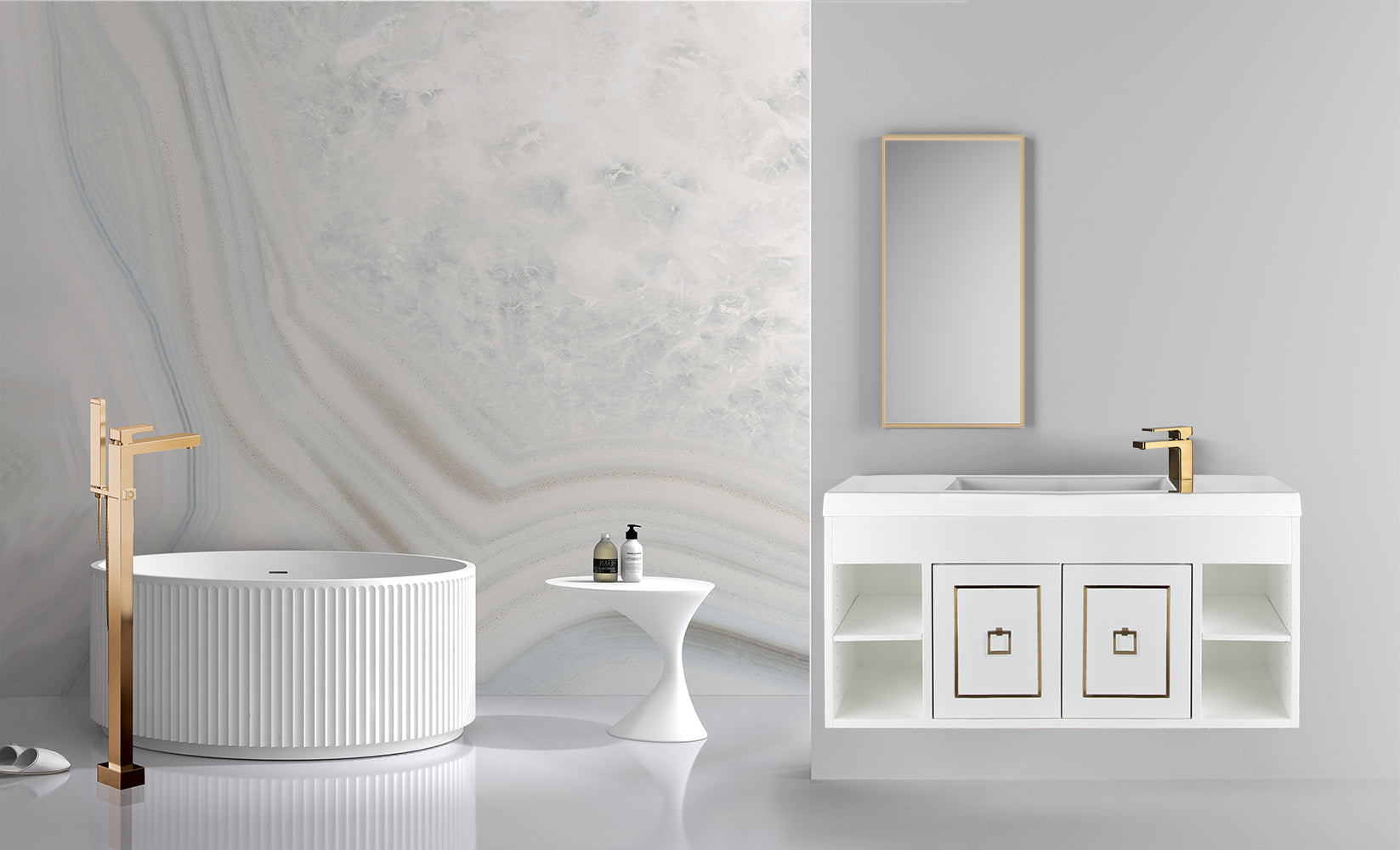 gloss white tub