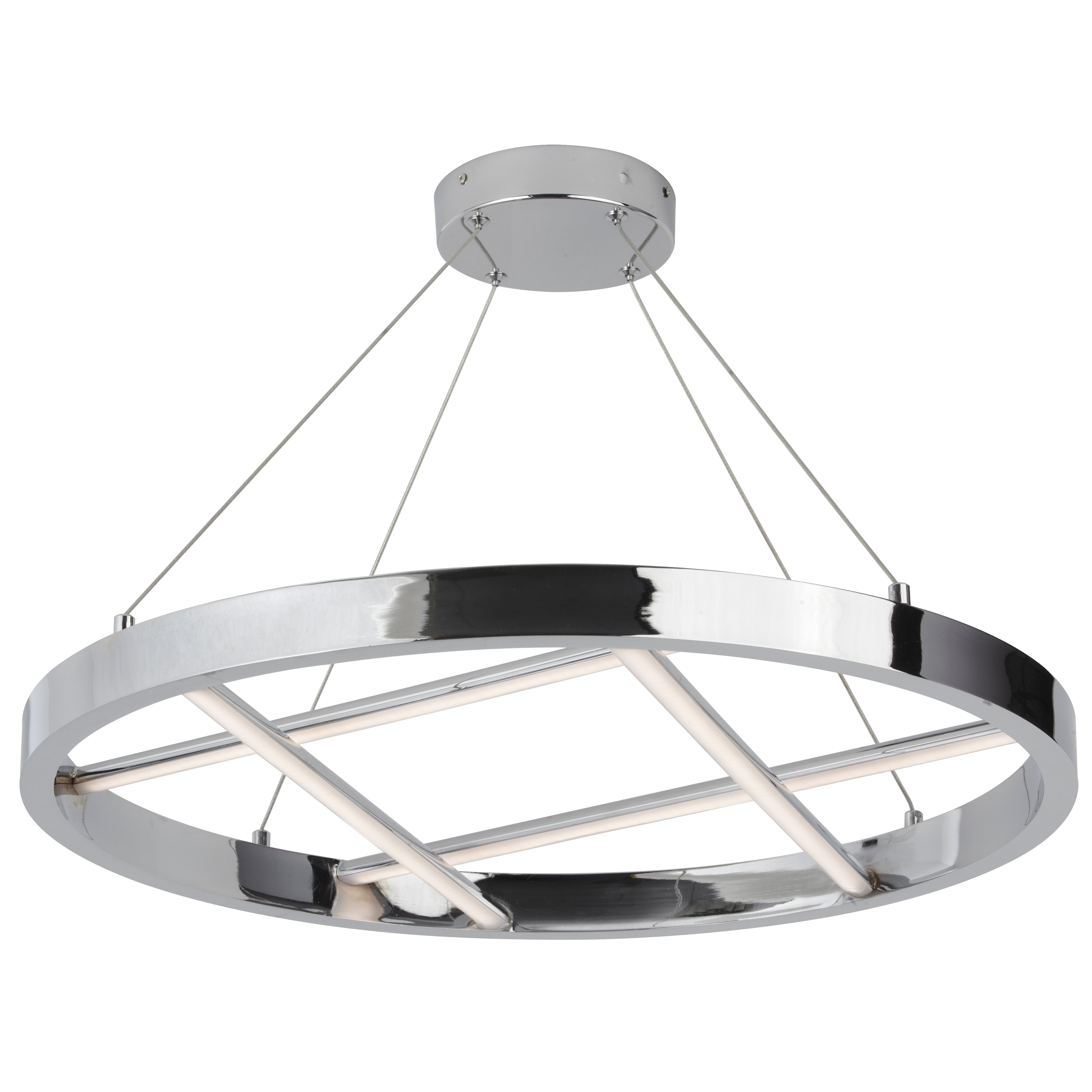 polished chrome chandeliers