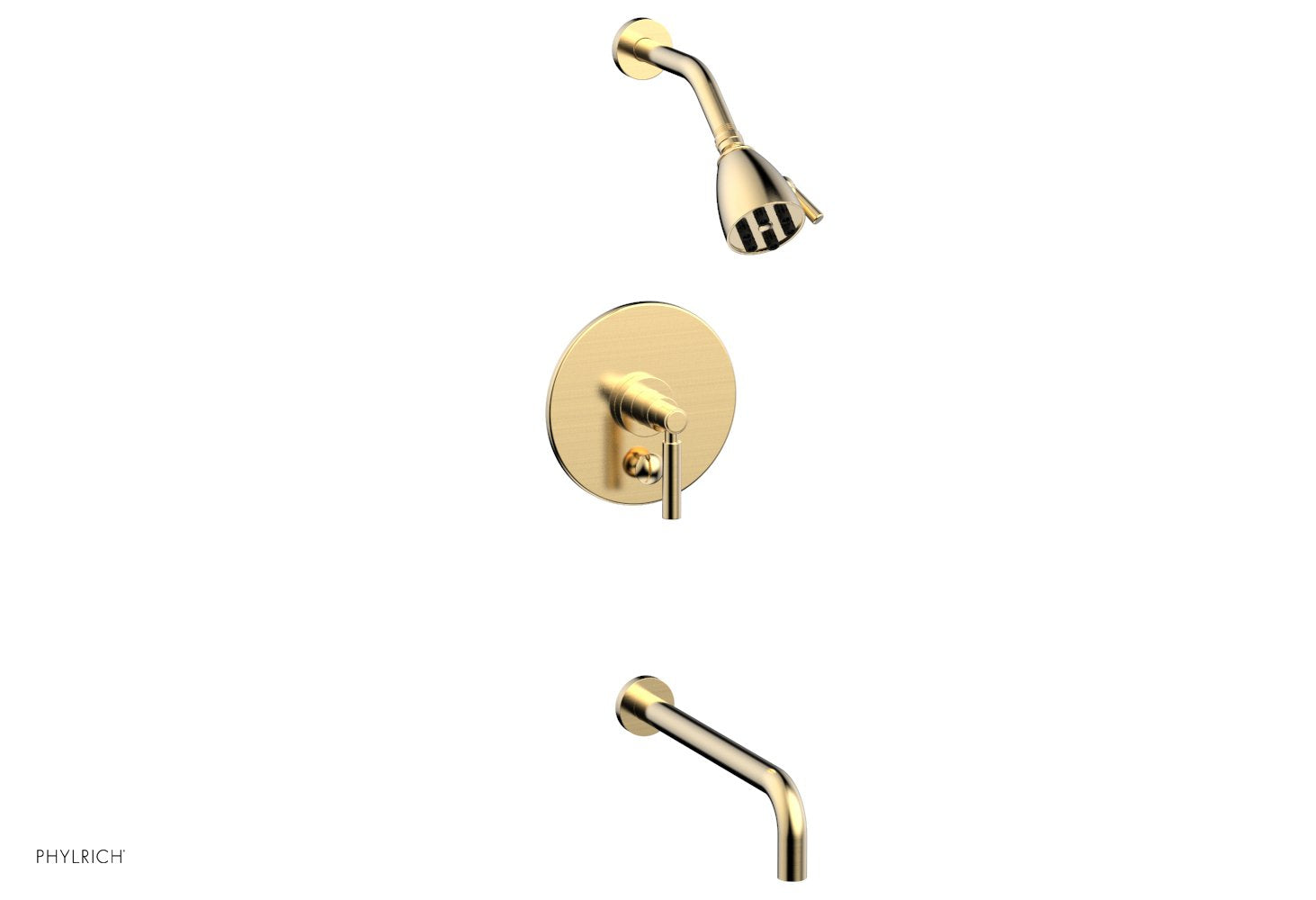 Phylrich BASIC Pressure Balance Tub and Shower Set - 12" Spout