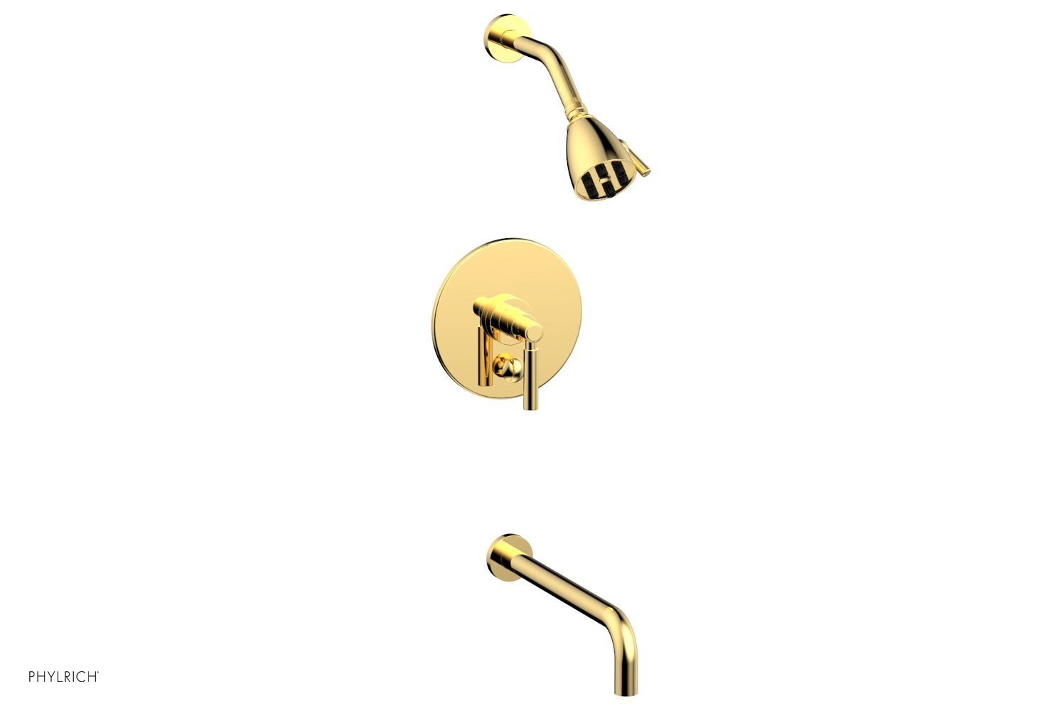 Phylrich BASIC Pressure Balance Tub and Shower Set - 12" Spout