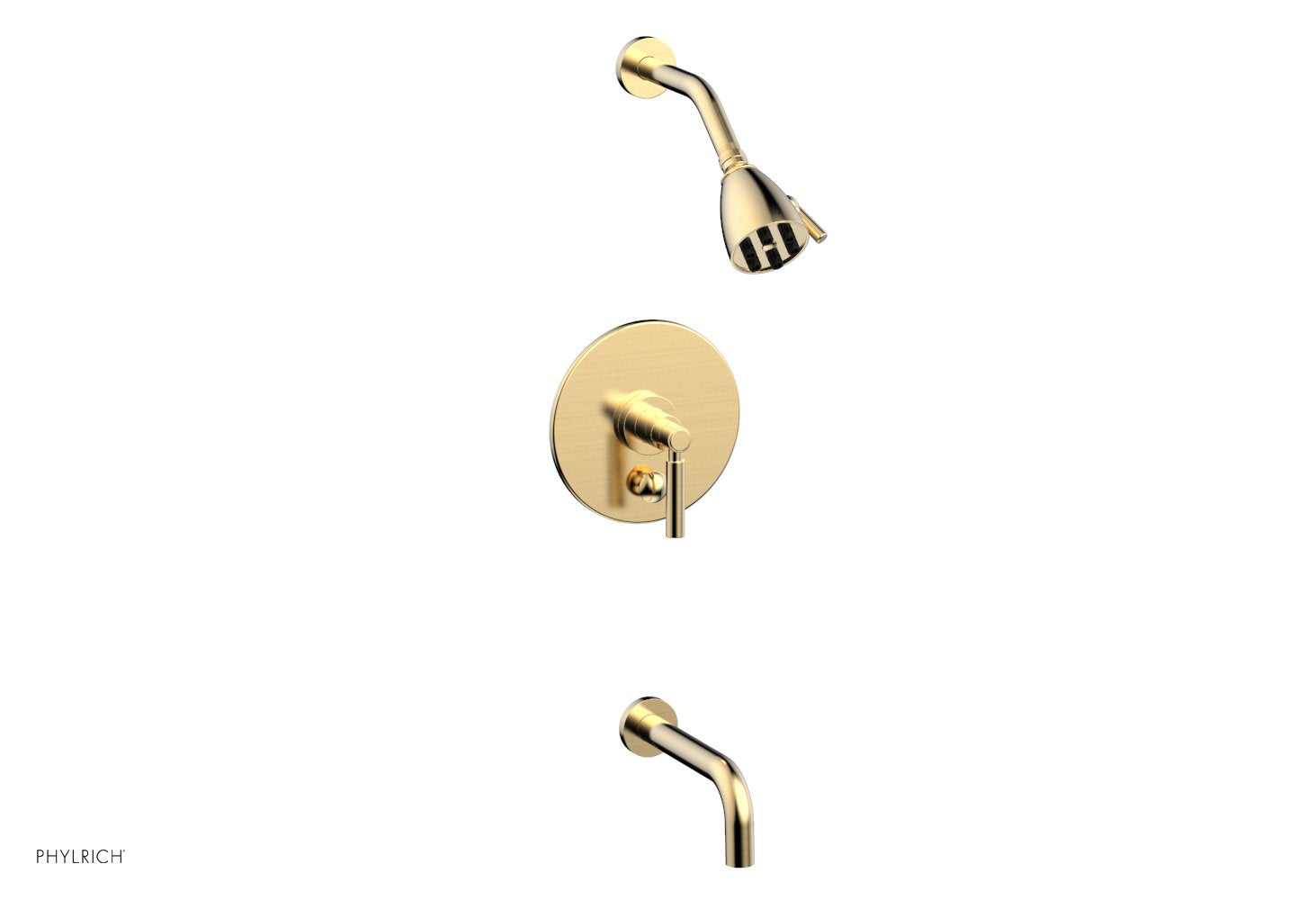 Phylrich BASIC Pressure Balance Tub and Shower Set - 7 1/2" Spout